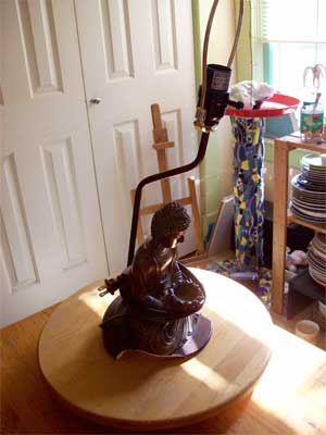The Buddha Lamp as we found it