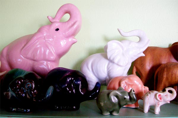 well, of course a pink elephant!