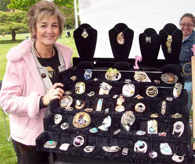 Joyce Bezusko Joyce with her creations