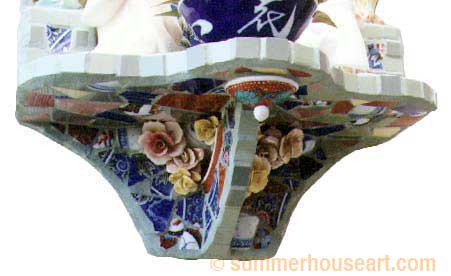 Geisha Mosaic Detail, by Helen Bushell, summerhouseart.com