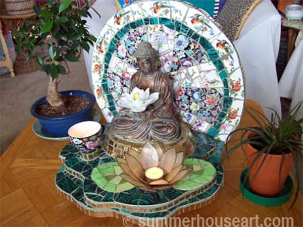 Buddha Shrine by Helen Bushell, summerhouseart.com