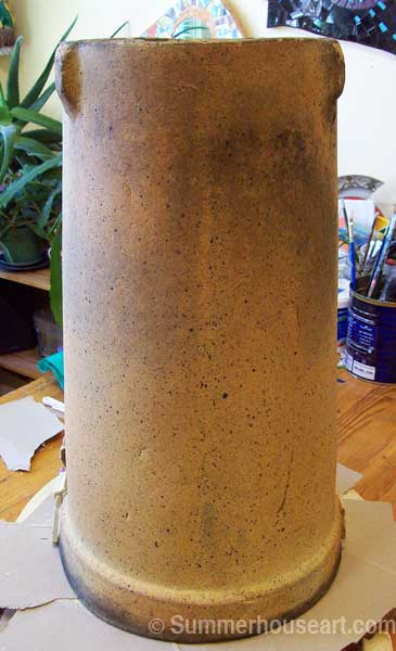 process, Beach Pottery birdbath by Helen and Will Bushell summerhouseart.com process, Beach Pottery birdbath by Helen and Will Bushell summerhouseart.com