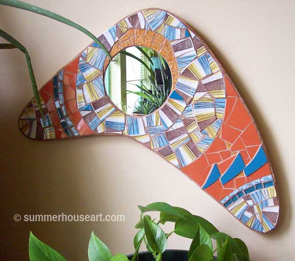 Boomerang Mirror by Helen Bushell summerhouseart.com