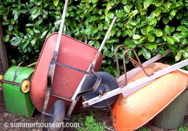 Wheelbarrow collection, summerhouseart.com