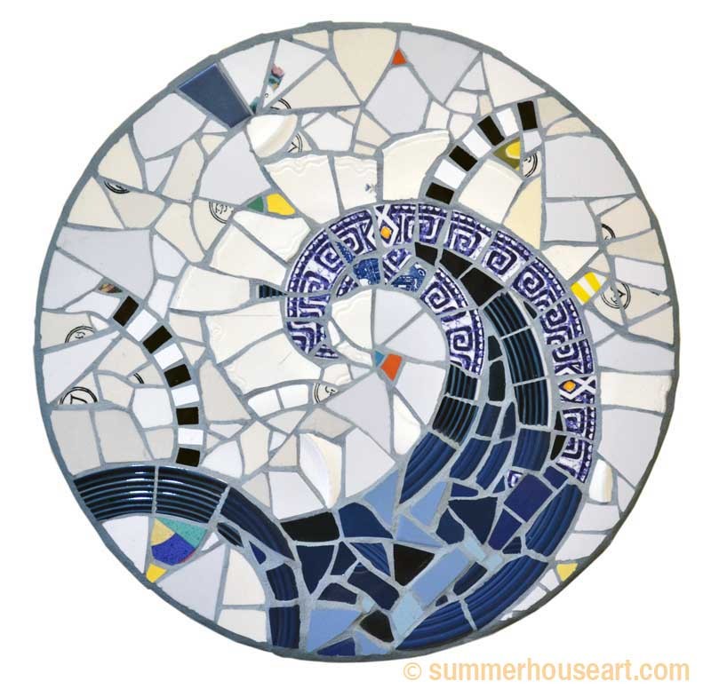 Blue Fandango Mosaic, Will Bushell, summerhouseart.com