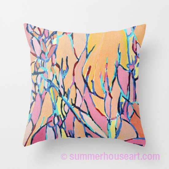 pink-branches Helen Bushell -Society6