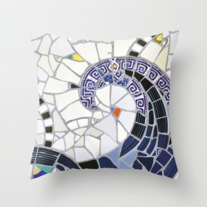 Blue Fandango Pillow Society6 Summerhouseart.com
