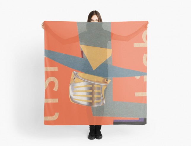 "Tues Afternoon" collage scarf by Will Bushell on Red Bubble "Tues Afternoon" collage scarf by Will Bushell on Red Bubble