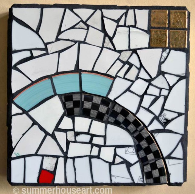 Blue Over mosaic by Will Bushell, summerhouseart.com