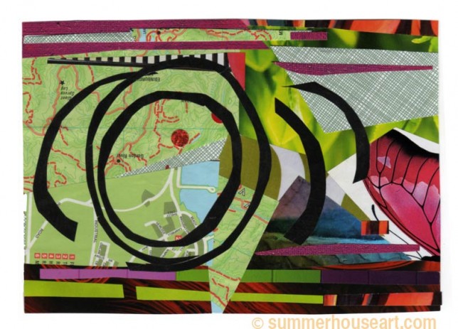 Tornado, collage, by Helen Bushell, summerhouseart.com