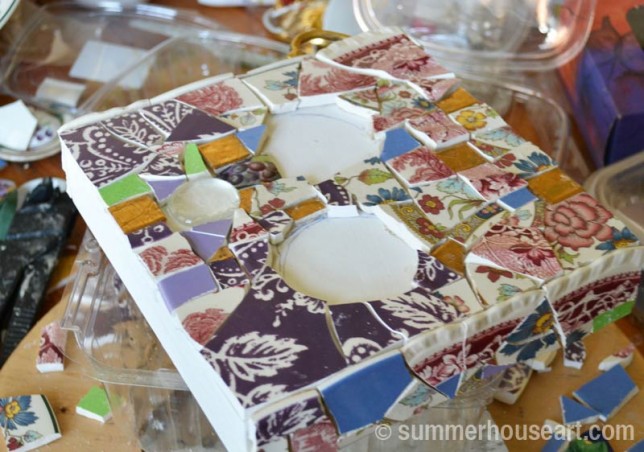 from Floral Patchwork mosaic, Helen Bushell, summerhouseart.com