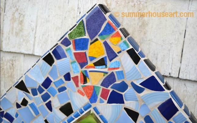 Summerhouseart Student Tanya's mosaic mirror