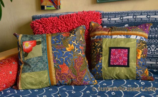 2 new Pillows for the Boho Daybed, summerhouseart.com