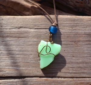 Sea Glass Pendant by Will Bushell, FoundMadeArt