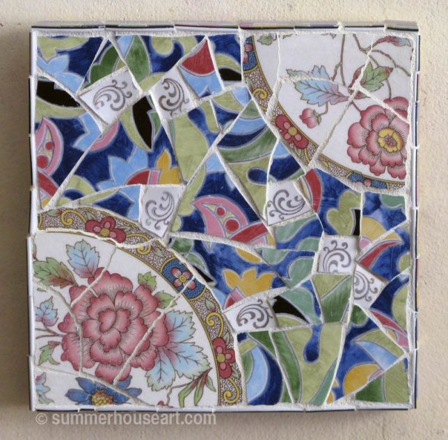 Floral mosaic study, Helen Bushell, summerhouseart.com