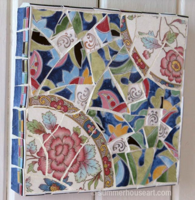 Floral mosaic study, Helen Bushell, summerhouseart.com