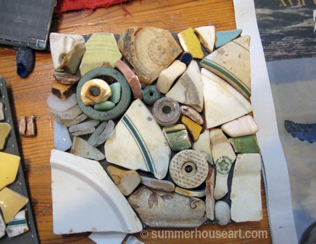 Beach Pottery layout, summerhouseart.com