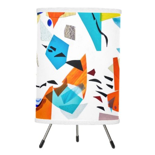 Stained glass tripod lamp on zazzle by Summerhouse Art