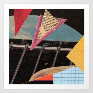 Stick it on the Barbi, collage, Will Bushell, summerhouseart, Society 6