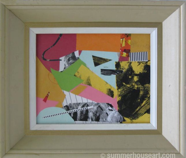 Paper Collage, “Contained Action” – Summerhouse Art