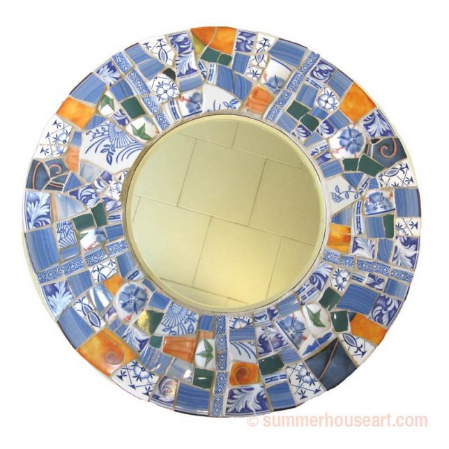 Mosaic Mirror by student Charlotte, summerhouseart.com